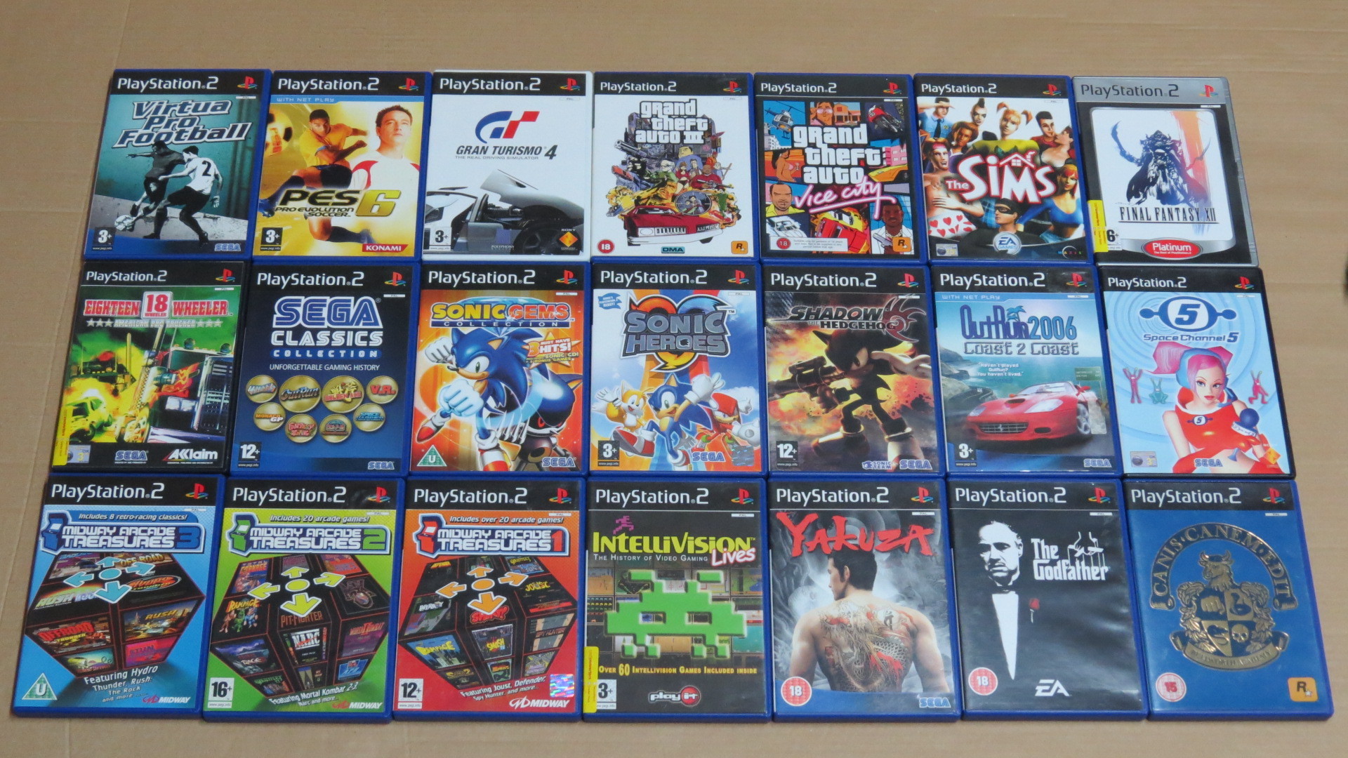 playstation 2 games cd